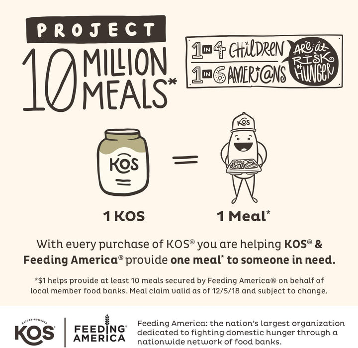 KOS Organic Plant Based Protein Powder, Chocolate - Delicious Vegan Protein Powder - Keto Friendly, Gluten Free, Dairy Free & Soy Free - 2.6 Pounds, 30 Servings