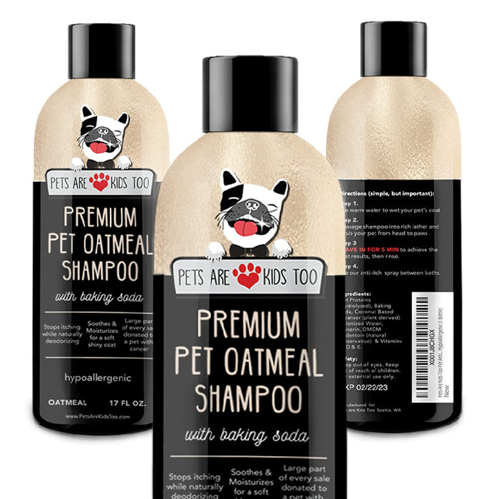 Pet Oatmeal Anti-Itch Shampoo & Conditioner In One! Smelly Puppy Dog & Cat Wash! Relief For Allergies, Itchy, Dry, Irritated Skin!! Smells Amazing! (1 bottle)