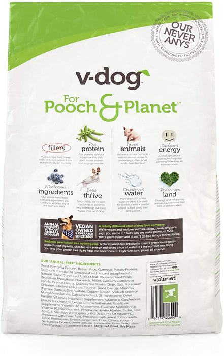 Vegan Mini Kibble Dry Dog Food, 4.5 LB, with Plant Based Protein