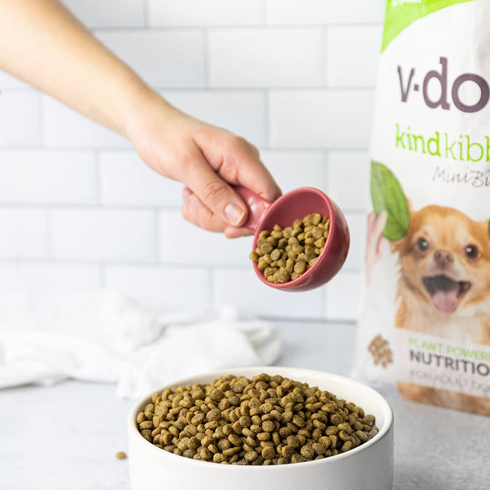 Vegan Mini Kibble Dry Dog Food, 4.5 LB, with Plant Based Protein