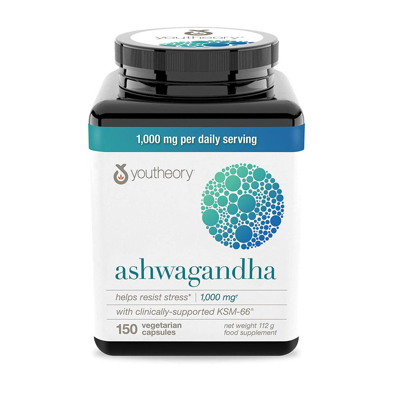 youtheory Ashwagandha 1,000 mg., 150 Capsules