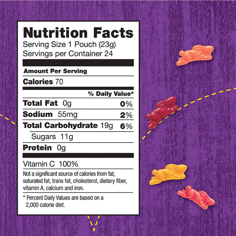 Annie's Organic Bunny Fruit Snacks, Variety Pack, Gluten Free, Vegan, 24 Pouches