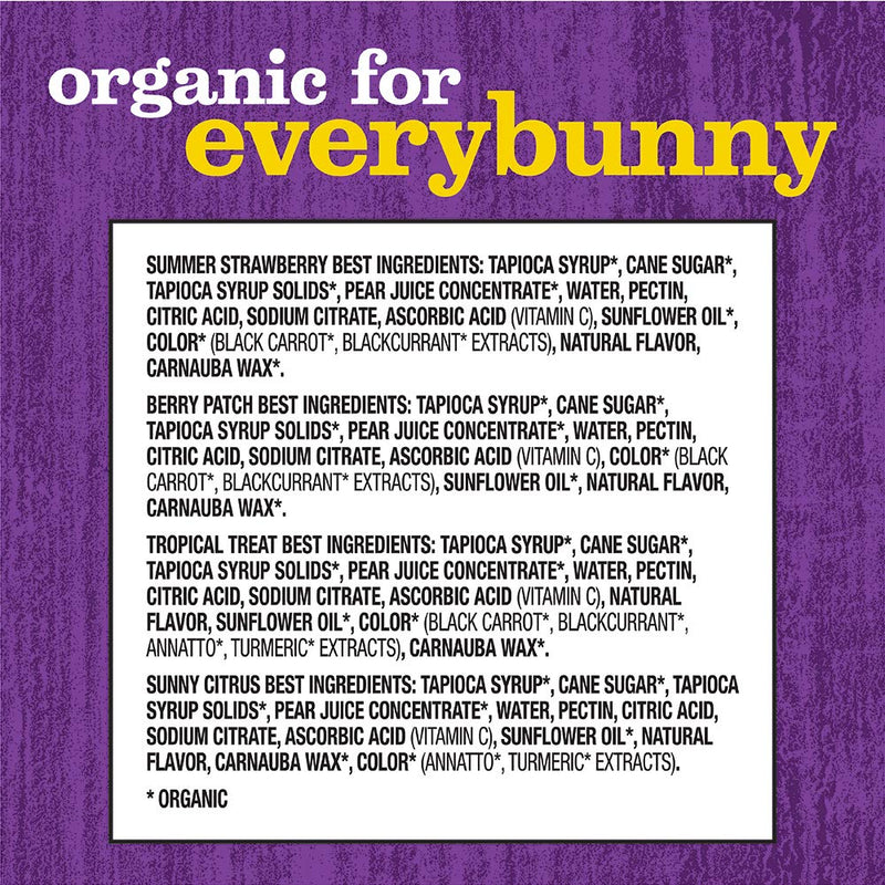Annie's Organic Bunny Fruit Snacks, Variety Pack, Gluten Free, Vegan, 24 Pouches