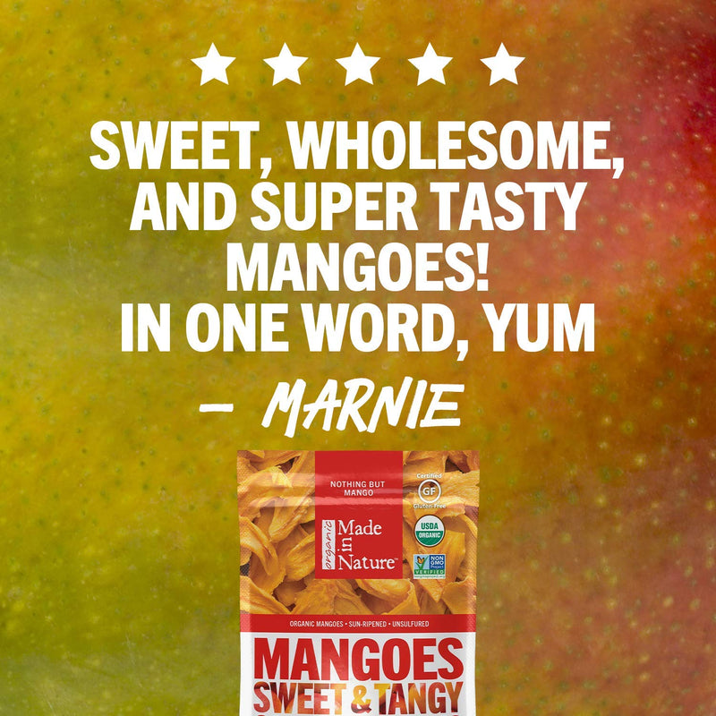Made in Nature Organic Dried Fruit, Mangoes, 28oz Bag – Non-GMO, Unsulfured Vegan Snack
