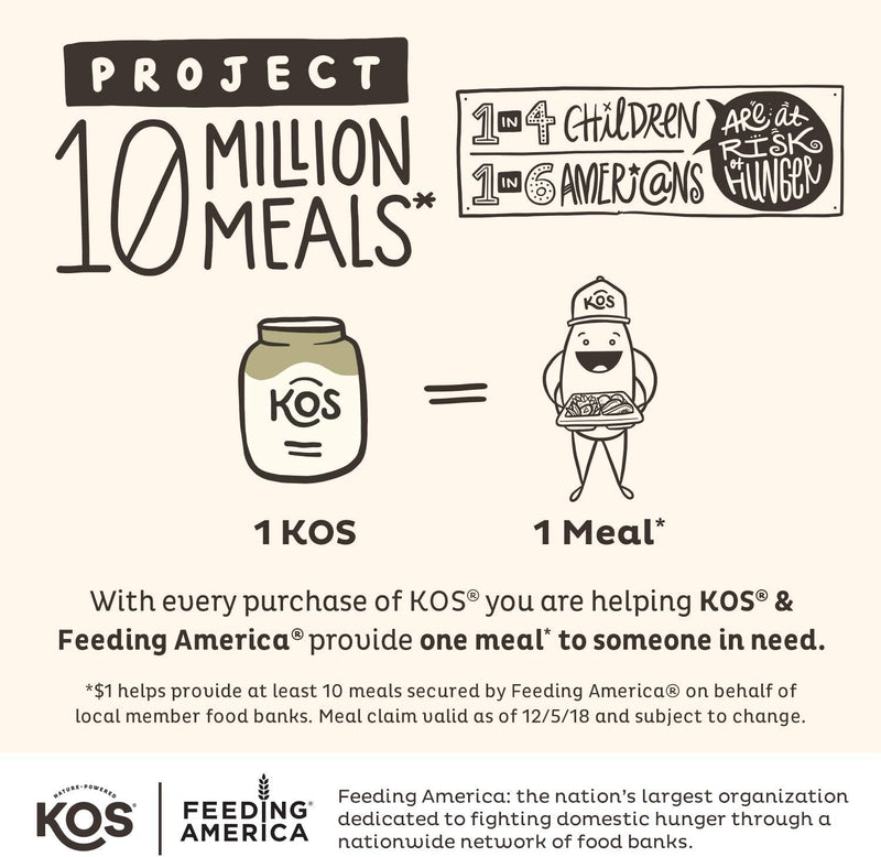 KOS Organic Plant Based Protein Powder, Chocolate - Delicious Vegan Protein Powder - Keto Friendly, Gluten Free, Dairy Free & Soy Free - 2.6 Pounds, 30 Servings