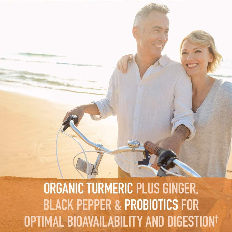 Garden of Life Mykind Organics Extra Strength Turmeric Inflammatory Response 120 Tablets-100Mg Curcumin (95% Curcuminoids) Black Pepper, Probiotics, Organic Non-GMO Vegan Gluten Free Herbal Supplement