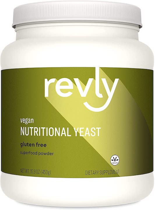 Revly Vegan Nutritional Yeast Non-Fortified Superfood 15.9 Oz. Powder - 6g Protein, Amino Acids, Vitamins, Minerals - 30 Servings
