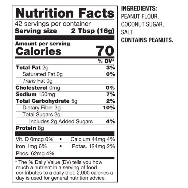 Pbfit Gluten-Free Peanut Butter Powder, 24 oz