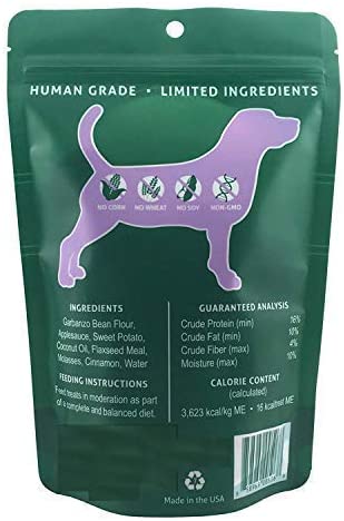 Sweet Potato and Apple - Shaded Trails All Natural Crunchy Dog Treats 8 oz - Vegan & Grain Free