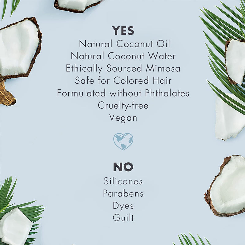 Love Beauty and Planet Volume and Bounty Thickening Shampoo and Conditioner For Hair Volume and Fine Hair Care Coconut Water & Mimosa Flower, Paraben Free, Silicone Free, and Vegan 13.5 oz 2 count