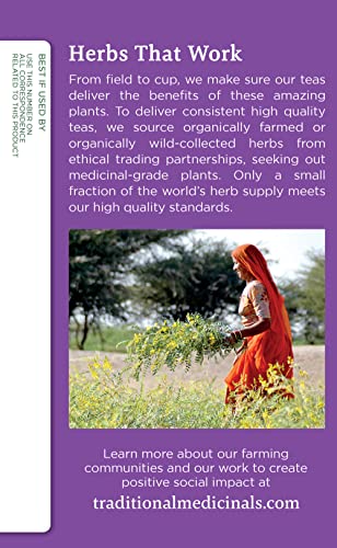 Traditional Medicinals Organic Smooth Move Senna Peppermint Herbal Tea, Relieves Occasional Constipation, (Pack of 3) - 48 Tea Bags Total
