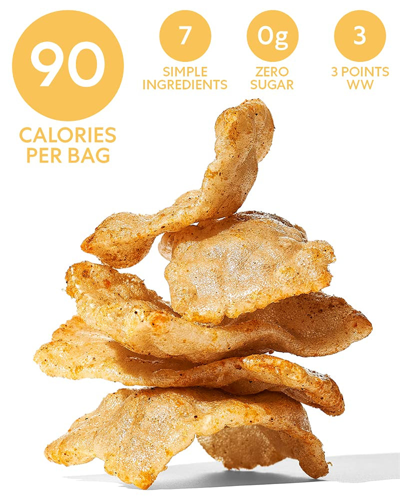 SNACKLINS Plant Based Crisps, Low Calorie Snacks,Crunchy Vegan Chips, Non-GMO, Gluten-Free, Healthy Snacks - Nacho, 0.9oz (Pack of 12)