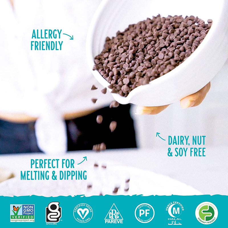 Enjoy Life Baking Chocolate, Soy free, Nut free, Gluten free, Dairy free, Non GMO, Vegan, Paleo, Semi Sweet Mini Chips, 10 Ounce (6 Pack)