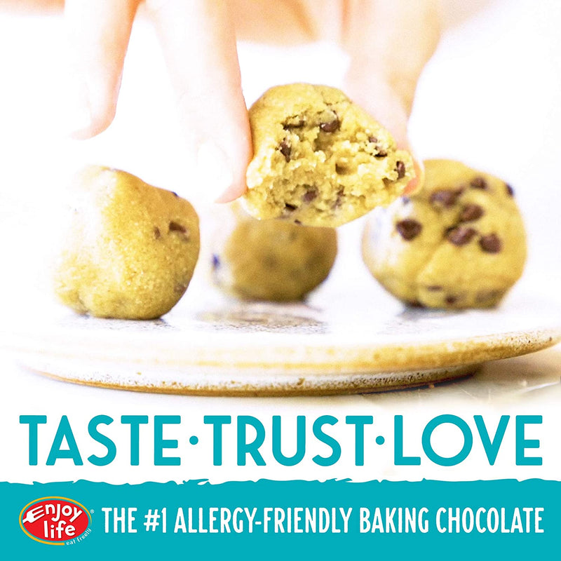 Enjoy Life Baking Chocolate, Soy free, Nut free, Gluten free, Dairy free, Non GMO, Vegan, Paleo, Semi Sweet Mini Chips, 10 Ounce (6 Pack)