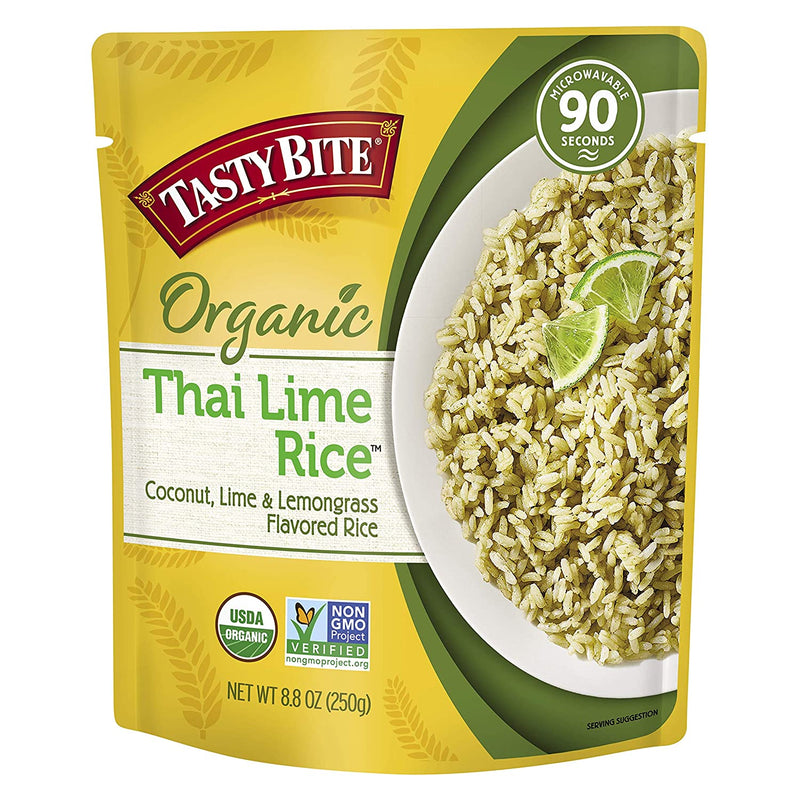 Tasty Bite Thai Lime Rice, Ready to Eat Microwaveable Cooked Rice, Vegan, 8.80 Ounce (Pack of 6)