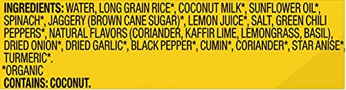 Tasty Bite Thai Lime Rice, Ready to Eat Microwaveable Cooked Rice, Vegan, 8.80 Ounce (Pack of 6)